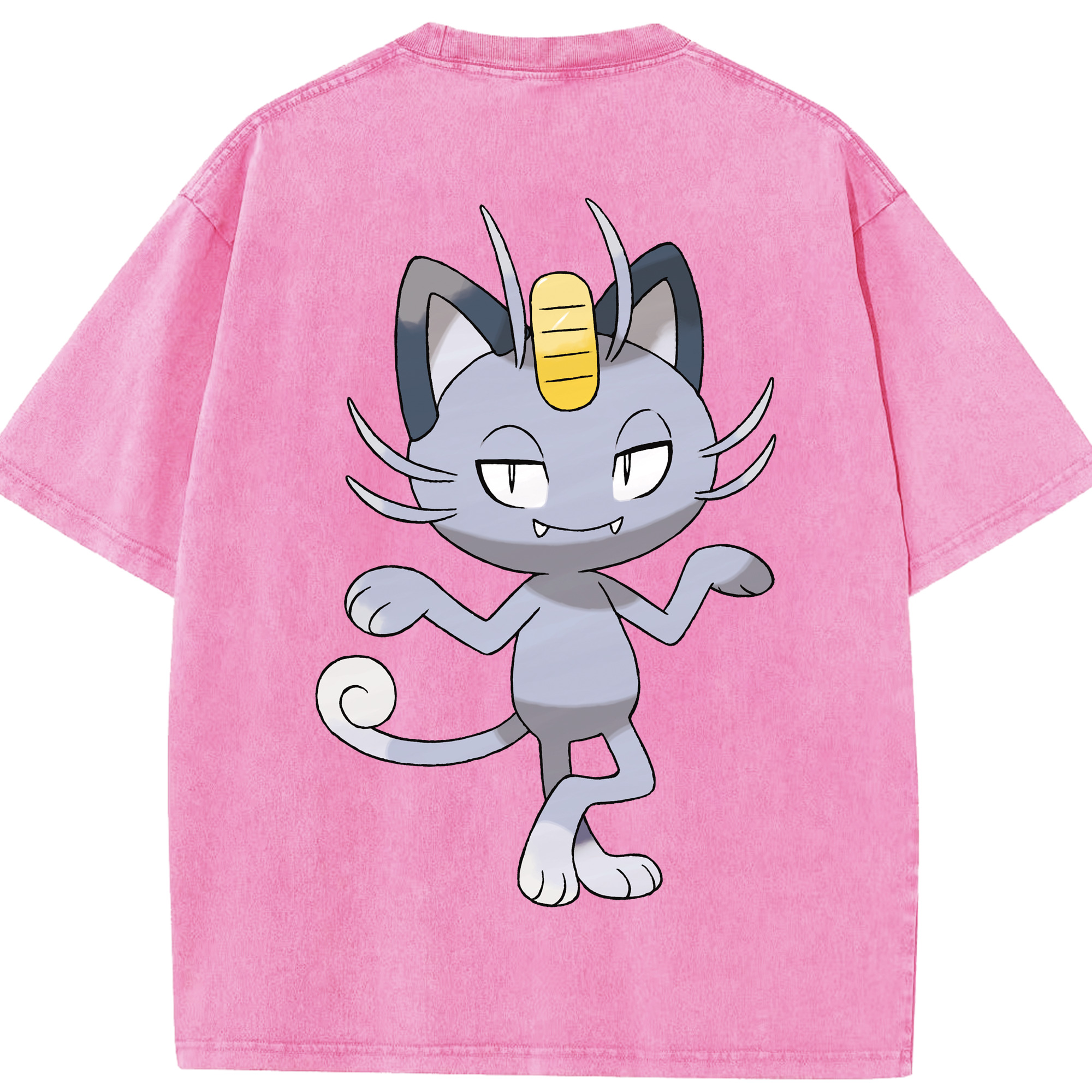 （画像用） ポケットモンスター Pokémon 綿100% ヴィンテージ風 半袖Tシャツ（背面プリント）